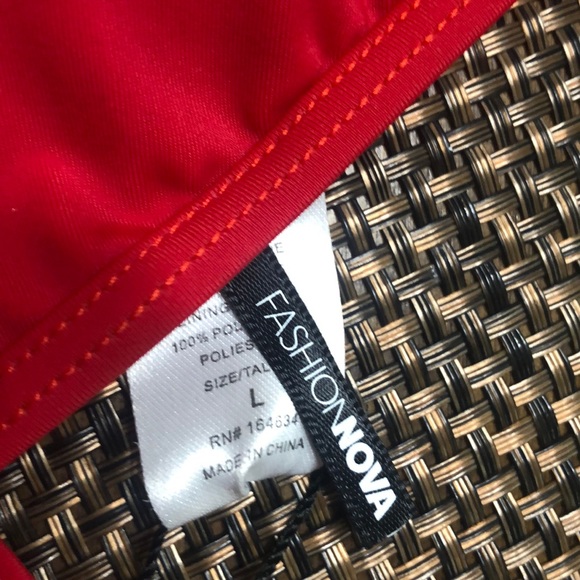 Red 2 Piece Swimsuit - Picture 2 of 4